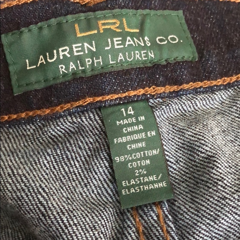 LRL RALPH LAUREN Jeans 👖 Dark Blue NWOT sz 14 - Picture 7 of 7